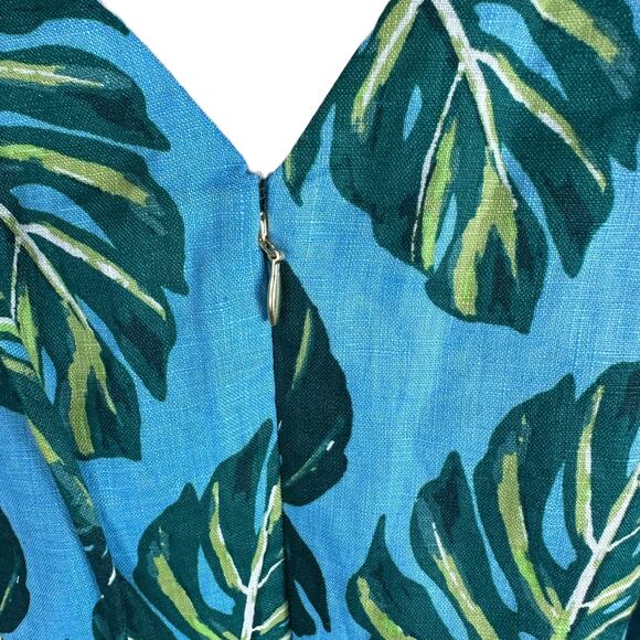 DRAPER JAMES Tropical Palm Women's Puff Sleeve Blouse Top Size 18 Colorful - Picture 5 of 8